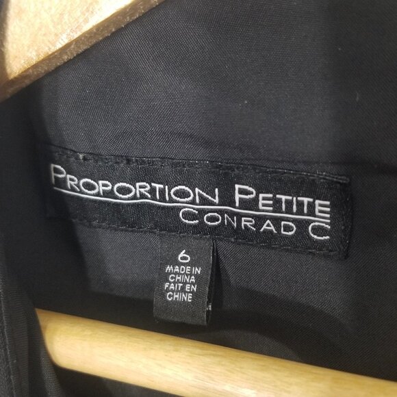 Petite Black Sheath Business Casual Mini Zipper Back Lined Sleeveless Sz 6P - Picture 2 of 8